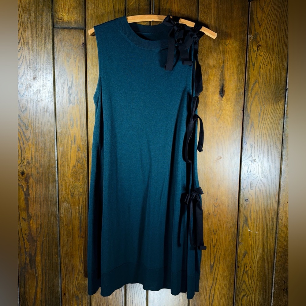 MM6 Maison Margiela | Rare Teal Deconstructed Side-tie Mini Dress (M)